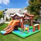 Kids Bounce House with Ball Pit Slide and Climbing Wall Inflatable Play Area for Backyard Fun with 550W Blower